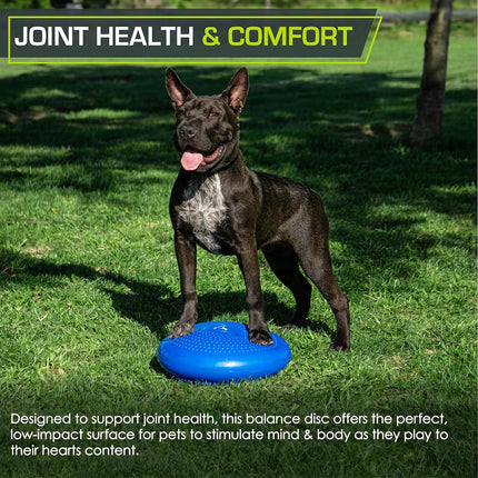 ProSource Core Balance Disc Trainer, 36 cm Diameter with Pump for Improving Posture, Fitness, Stability, Blue