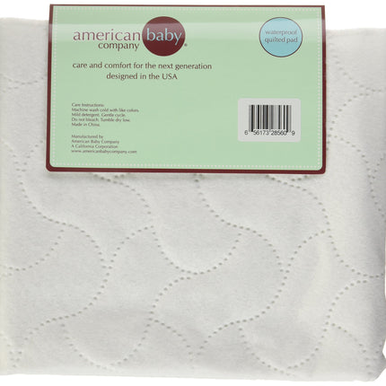 American Baby Company Waterproof Embossed Quilt-Like Flat Bassinet Protective Pad Cover