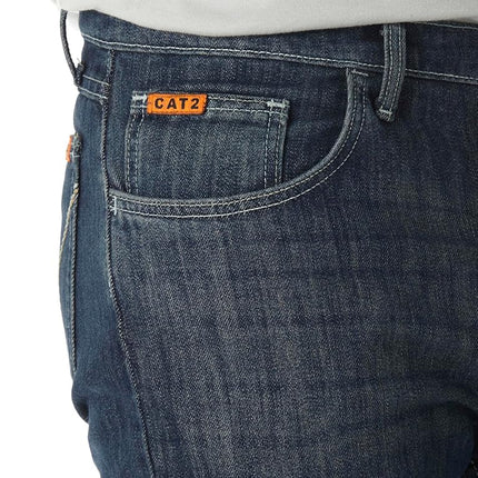 Wrangler Riggs Workwear Jean de corte de bota vintage 20X FR para hombre, lavado oscuro, 34W x 36L