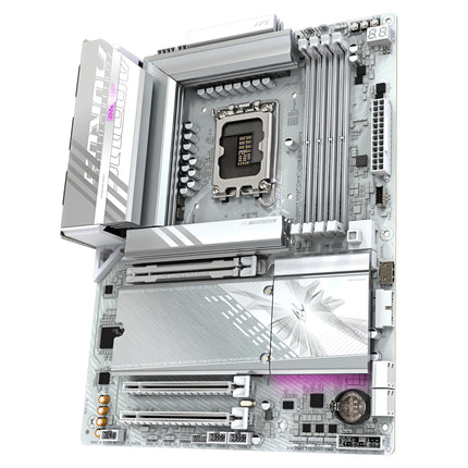 GIGABYTE B860 AORUS Elite WIFI7 ICE Motherboard - Intel Core Ultra Series CPUs, 14+1+2+1 Phases VRM, up to 9200MHz DDR5, 1xPCIe 5.0 + 2xPCIe 4.0 M.2, 2.5GbE LAN, WiFi 7, USB 4