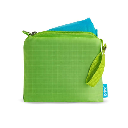 Munchkin Brica Go Play Portable Baby Travel Playmat, 58” x 58”, Blue/Green, 2 Piece Set