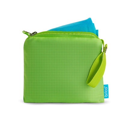 Munchkin Brica Go Play Portable Baby Travel Playmat, 58” x 58”, Blue/Green, 2 Piece Set
