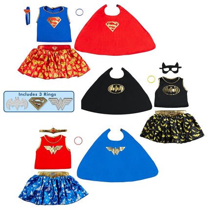 Rubies DC Girl's Trunk Set (Wonder Woman, Batman, Superman), Small