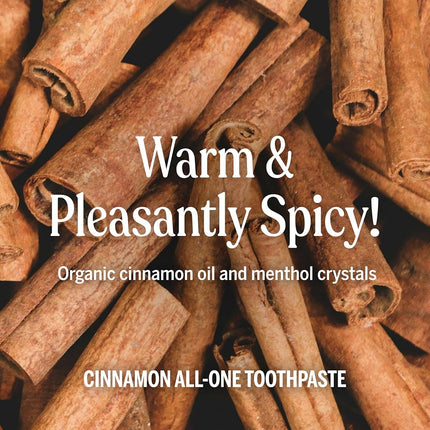 Dr. Bronner's All-One Fluoride Free Toothpaste - Cinnamon, 140g, 3-Pack