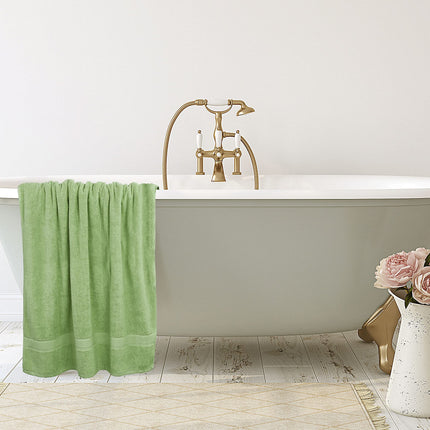 Utopia Towels - Sábana de baño jumbo de lujo (35 x 70 pulgadas) - 600 GSM 100% algodón hilado en anillos Toalla de baño extragrande altamente absorbente y de secado rápido - Toalla de calidad de hotel supersuave (2, verde salvia)