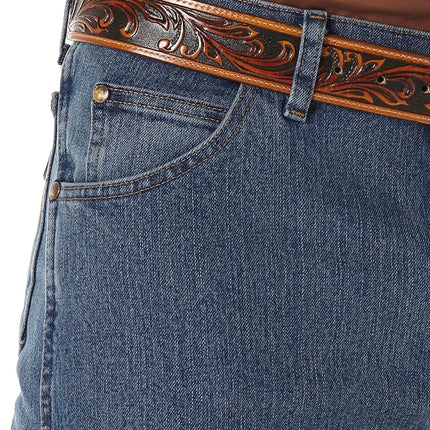 Wrangler Men's Premium Performance Cowboy Cut Regular Jean, Mid Tint, 30W x 32L