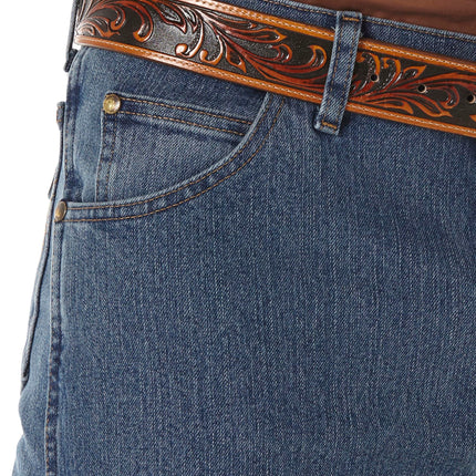 Wrangler Men's Premium Performance Cowboy Cut Regular Jean, Mid Tint, 35W x 30L