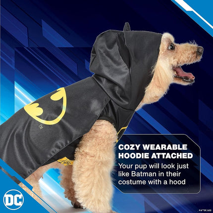 DC Comics Batman Dog Costume, Size Small | Best DC Comics Batman Halloween Costume for Small Dogs | Funny Dog Costumes | Official Batman Costume for Pets Halloween