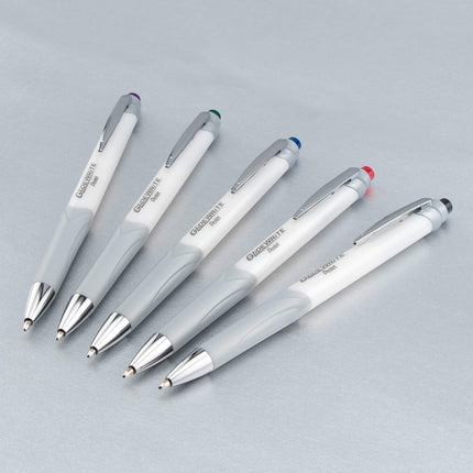 Bolígrafo Pentel Glidewrite Signature, (1.0mm) Mediano, Barril Blanco, Tinta Negra, Paquete de 3 (BX930WBP3A)