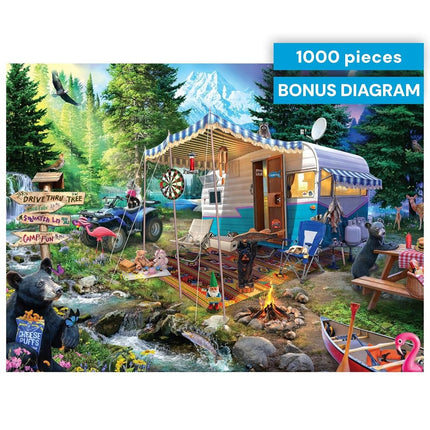 Buffalo Games - Mountain Retreat - 1000 Piece Jigsaw Puzzle