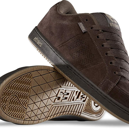 Etnies Kingpin - Classic Skate Heritage Fashion Style with on-Trend Puffy Look, Reinforced Cupsole - Brown/Black/Tan - 11