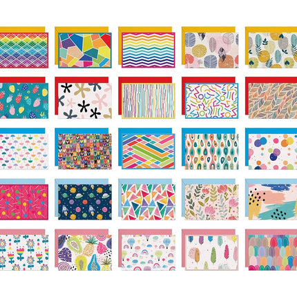 Dessie Different Blank Greeting Cards With Colored