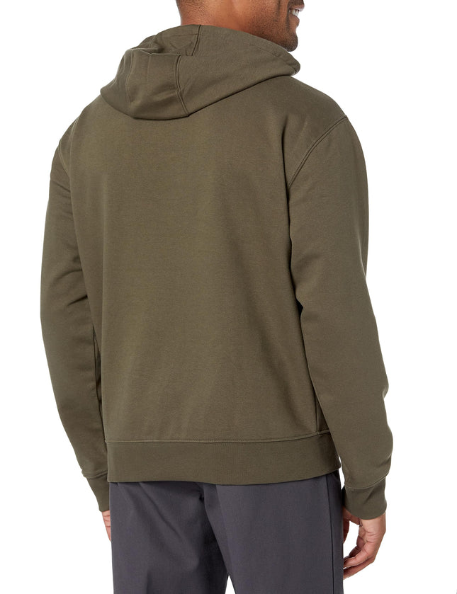 Dickies Men's Big & Tall Water Repellent Tri-Color Logo Hoodie, Moss Green, X-Large