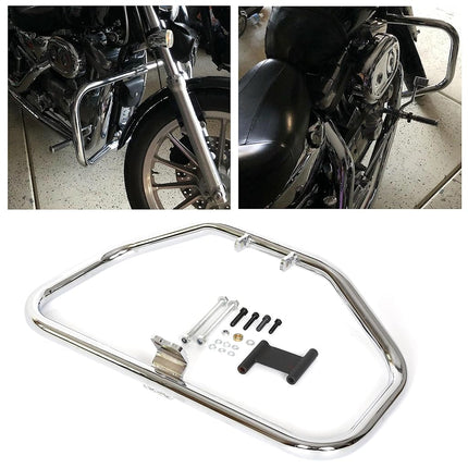 ECOTRIC Engine Crash Bar Compatible with 1986-2003 Harley Sportster 883 XLH883; 1996-2003 1200 Custom XL1200C Sport XL1200S; 1984-1985 Roadster XLS XR 1000 XR 1000; 2002-2003 883R XL883R