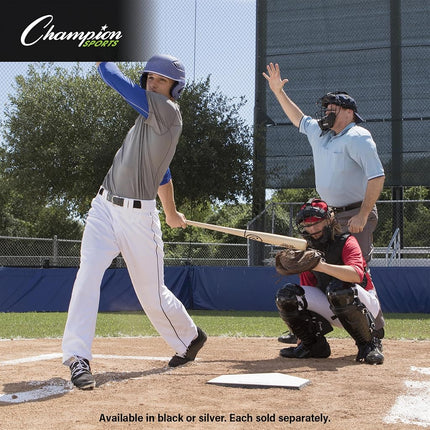 Champion Sports BM200SL Lightweight Umpire Face Mask, Silver