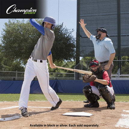 Champion Sports BM200SL Lightweight Umpire Face Mask, Silver