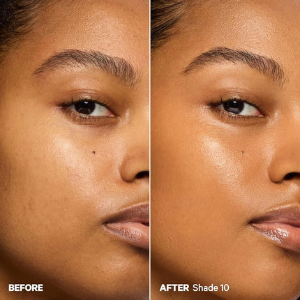 Milk Makeup Hydro Grip Hydrating Gel Skin Tint – 12HR Lightweight Buildable Coverage with Hyaluronic Acid for Natural Dewy Finish – Non-Comedogenic – 10 Tan w/Warm Undertones, 1oz