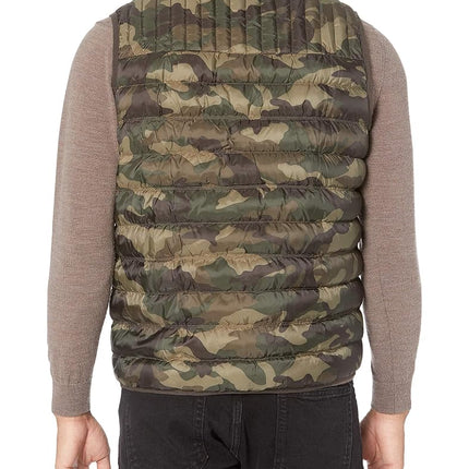 Tommy Hilfiger mensLightweight Down Quilted Puffer Vest Long Sleeve Down Vest - Multi - X-Large