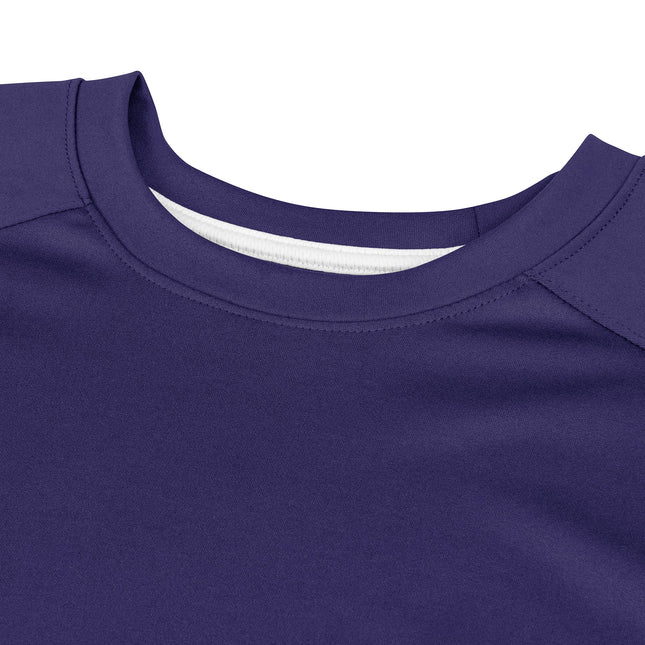 CHAMPRO Top Spin Lightweight Polyester Baseball Jersey, Youth Small, Purple,White