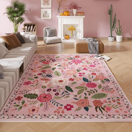 Rugcomf Living Room Rug, 60 x 84 Inch, Machine Was