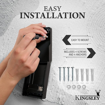 Kingsley Guard-a-Key Wall Mounted Lock Box, Realtor Key Storage Lock Box