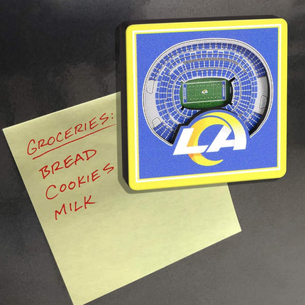 YouTheFan NFL Los Angeles Rams 3D StadiumView Magnets - SoFi Stadium