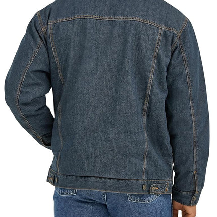 Wrangler Mens 74256rt Denim-jackets, Denim/Rustic Sherpa, M UK