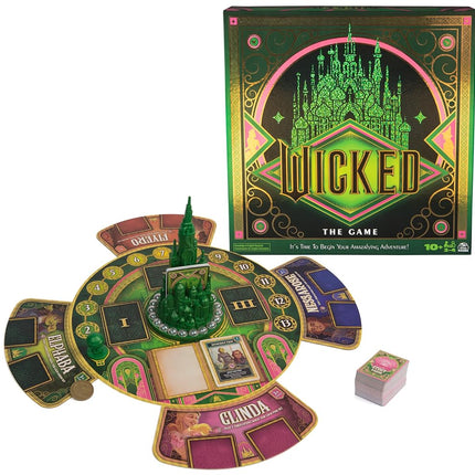 Spin Master Games, Wicked: The Game, An Original Concept Based on the New Movie Wicked, Begin Your Amazafying Adventure with Glinda & Elphaba, for Fans of Musicals, 2-4 Players, for Ages 10 & Up