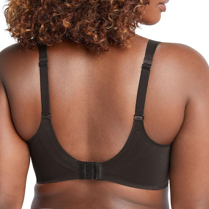 Bali Women's Comfort Revolution Wirefree, Soft Touch Ultimate Wireless Support Bra, Black, S