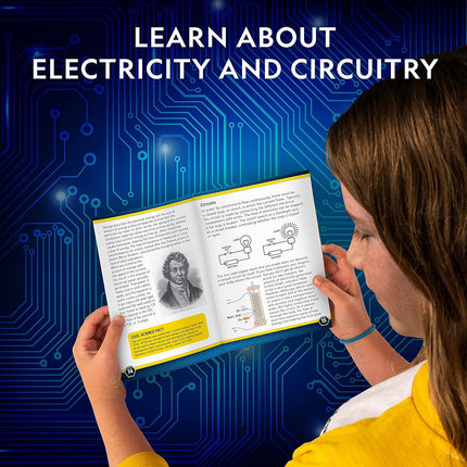NATIONAL GEOGRAPHIC Kit para Hacer Pilas - Reloj de Patata y Linterna de Moneda, Kit de Ciencia, 2 Proyectos STEM de Electricidad Ideales para Niñas y Niños, Proyectos de Ciencia que Enseñan a los Niños sobre Circuitos