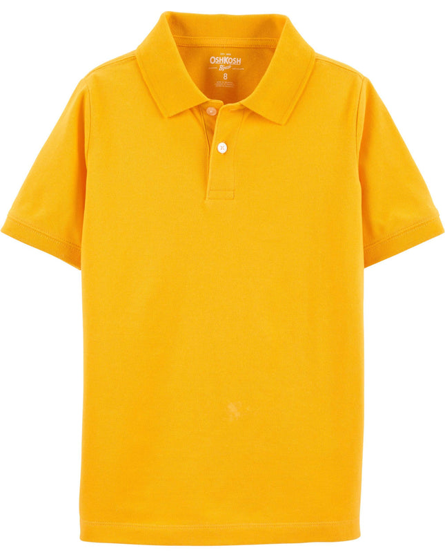 OshKosh B'Gosh Boys' Short-Sleeve Uniform Polo, Cu