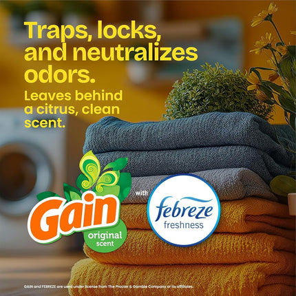 Glad Tall Kitchen Drawstring Trash Bags – ForceFlexPlus 13 Gallon White Trash Bag, Gain Original with Febreze Freshness – 34 Count