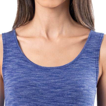 Fruit of the Loom Women's Breathable Sleep Chemise, Heather Navy, S
