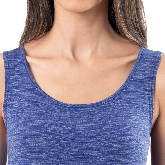 Fruit of the Loom Women's Breathable Sleep Chemise, Heather Navy, S