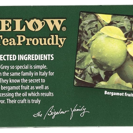 Bigelow Tea Green Tea - Earl Grey - Case Of 6-20 Bag