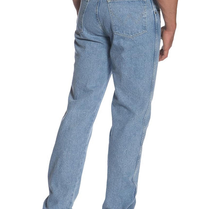 Wrangler Men's Rugged Wear Classic Fit Jean, Rough Wash Indigo Denim, 36x36