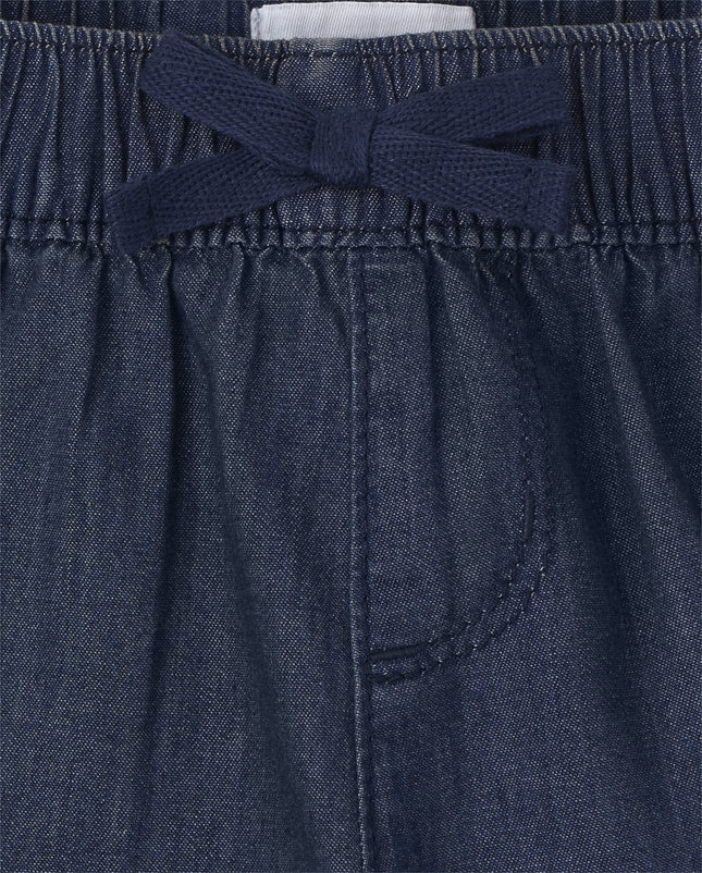 The Children's Place Single Girls Denim Pull on Shorts, Navyblue, 14