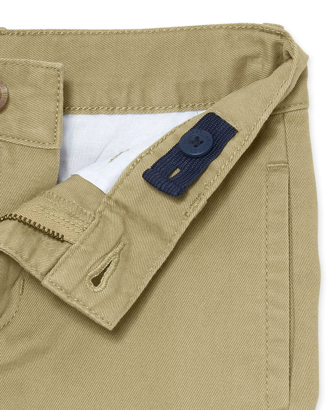 The Children's Place Boys' Stretch Chino Pants, Flax/New Navy/Black 3-Pack, 8 Slim
