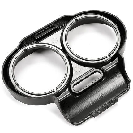 Cache de jauge HECASA compatible avec Harley-Davidson Road Glide 1998-2013, tableau de bord, carénage supérieur, carénage de tachymètre, garniture de lunette de jauge de vitesse, noir, remplacement pour 67923-98B 21906