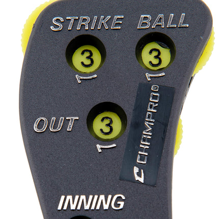 Champro A042P Umpire Indicator with 4 Optic Yellow Dials (Black)