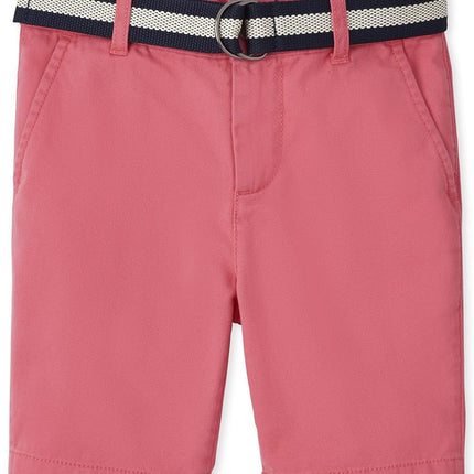 The Children's Place Boys Belted Chino Shorts, Astilbe, 12