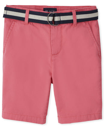 The Children's Place Boys' Belted Chino Shorts, As