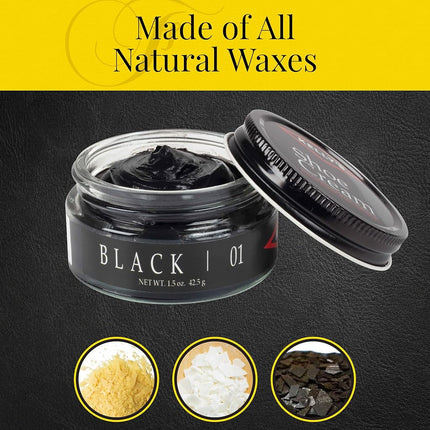 Kelly's Black Shoe Polish 1.5 oz - Professional Leather Shoe Cream