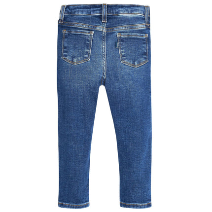 Gerber Jeans Ajustados de Mezclilla Elástica para Bebés y Niños Pequeños Unisex, Mezclilla Azul, 3T