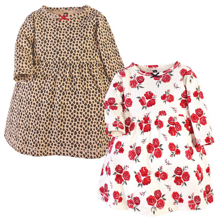Hudson Baby Baby Girls' Cotton Dresses, Rose Leopa