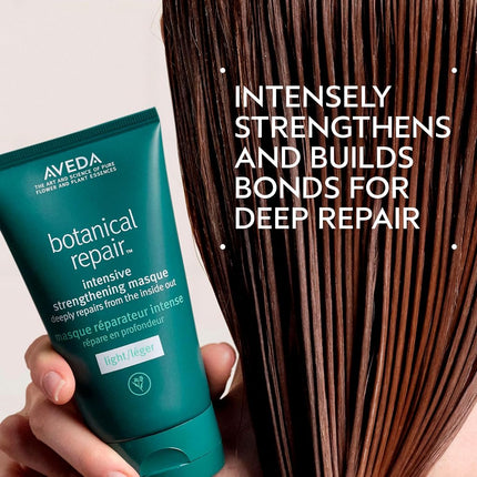 Aveda Botanical Repair Intensive Strengthening Masque Light | Bond-Building Hair Mask for Stronger Hair | Deep Conditioner | Detangles, Softens Fine to Medium Hair | 98% Naturally Derived*, 350ml