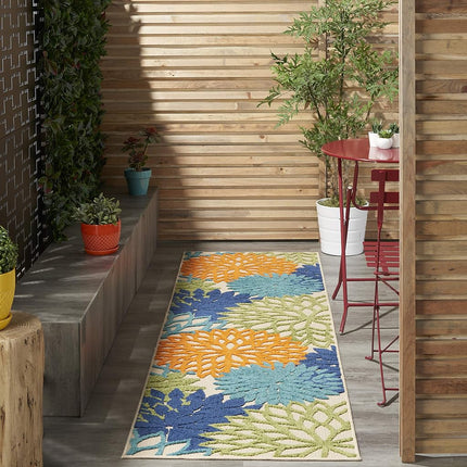 Tapis de surface Nourison ALH05 Aloha, 2'3" x 8', multicolore