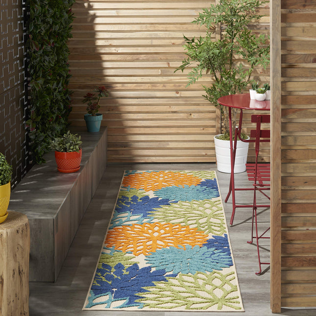 Nourison ALH05 Aloha Area Rug, 2'3" x 8', Multicolor