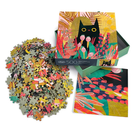 Black CAT by Karen Obuhanych, 500 piece Puzzle