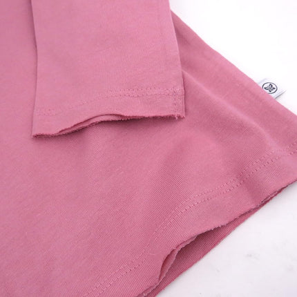 HonestBaby Unisex Baby Multipack Long Sleeve T-Shirts Tee 100% Organic Cotton, Rainbow Pinks, 6-9 Months